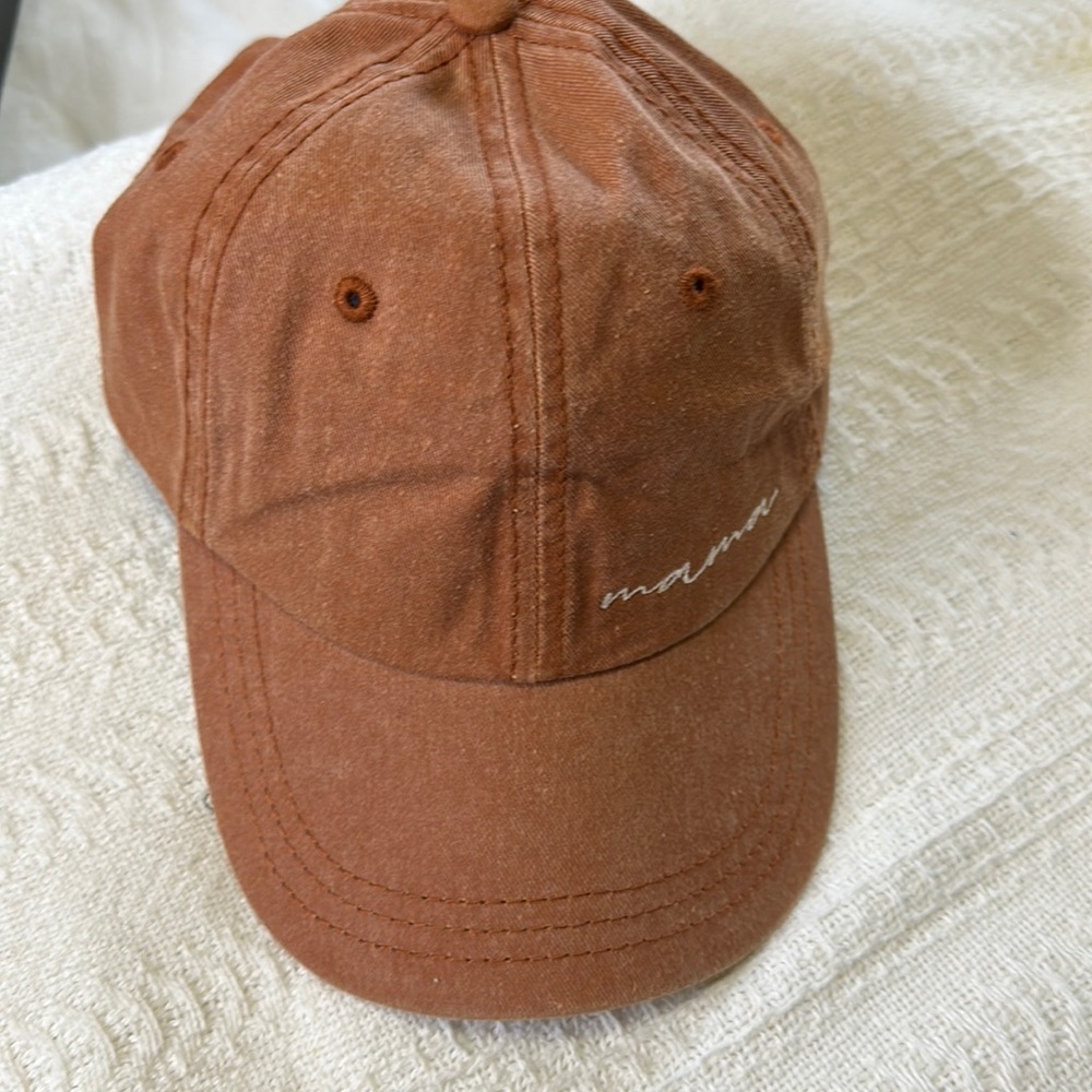 Burnt orange mama cap